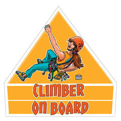 Car sticker 'Climber on board'