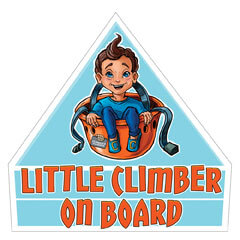 Car sticker 'Little climber on board'